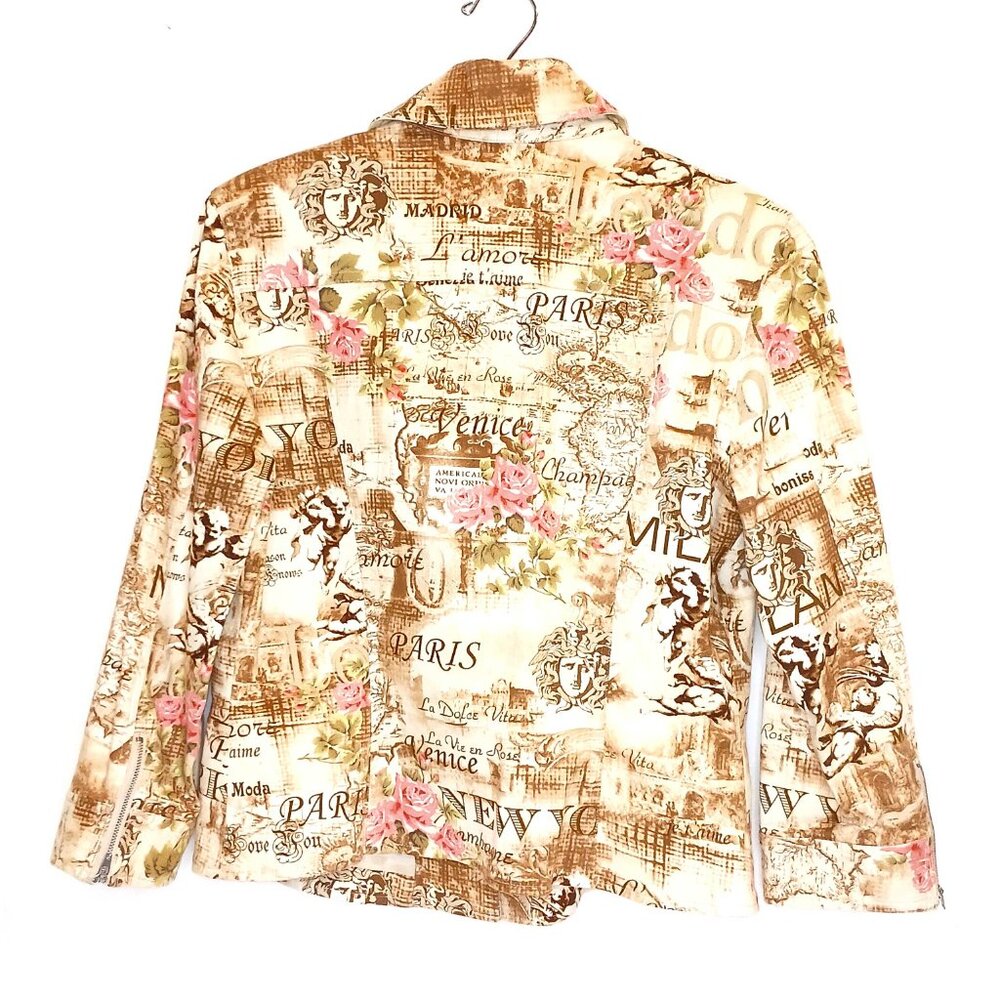 New York Patterned Rhinestone Jacket - image 2